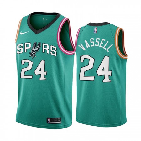 Dres San Antonio Spurs Devin Vassell 24 Nike 2022-23 City Edition Teal Swingman
